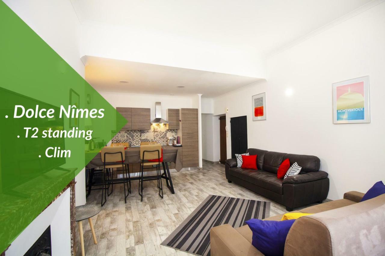 *Dolce Nimes - T2 Standing - Clim * Appartement Buitenkant foto
